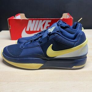 NEW Nike JA 1 Midnight Navy Light Lemon – Men’s Size 10 (FQ4796-402)